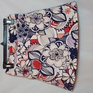 EXPRESS Women's Multi-colored Floral Skirt. SIZE 2.